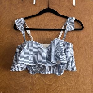 Victoria’s Secret bra size 34DD color white and blue